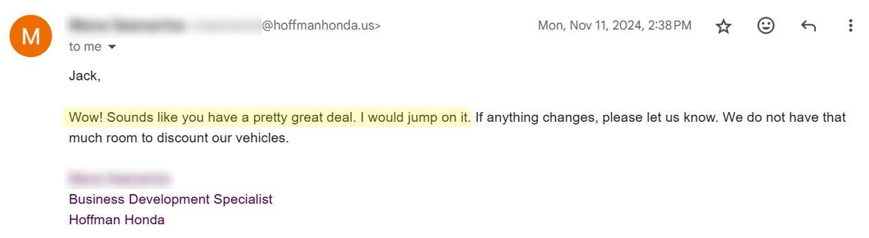 Car haggle deal Image showing business discussion between Car Negotiator and client